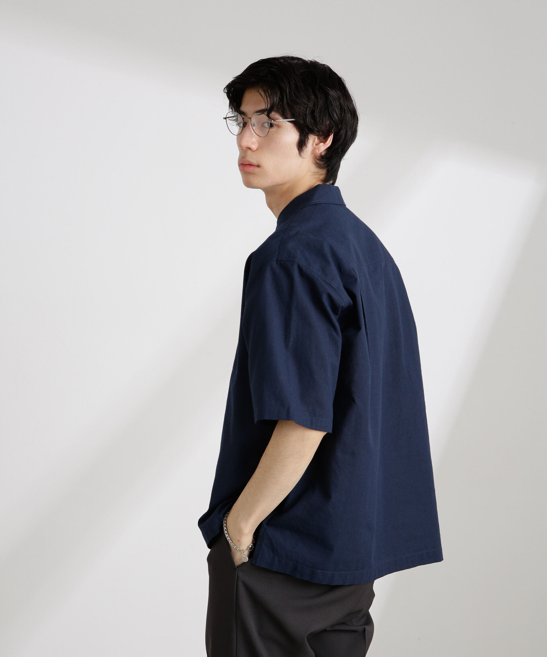 nano･universe「クールマックスリネンスキッパー」|シャツ・ブラウス|