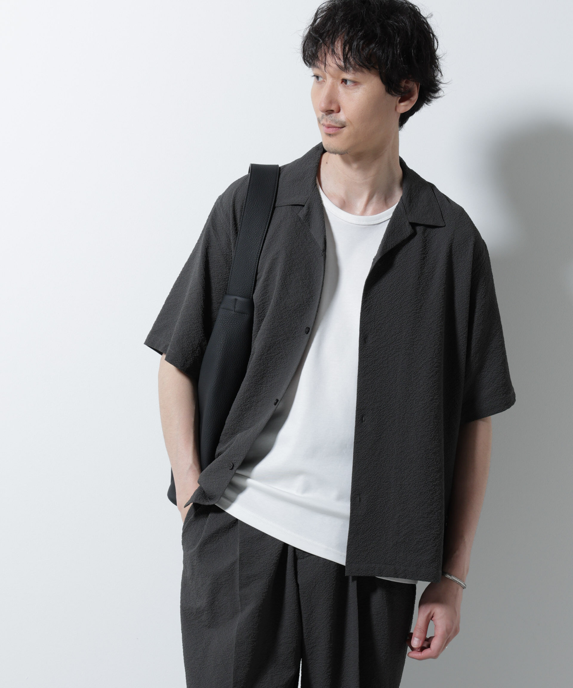 nano･universe「サッカーシャツ 半袖（セットアップ可）」|シャツ・ブラウス|