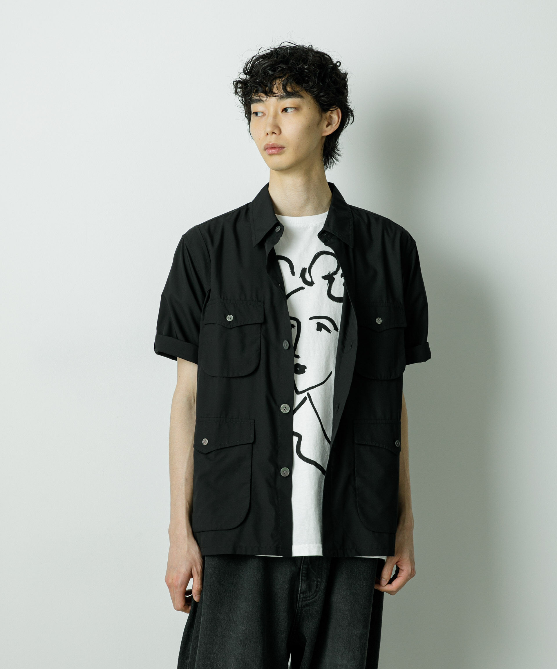 nano･universe「｢HOTEL PALACE｣TRポプリンサファリシャツ」|シャツ・ブラウス|