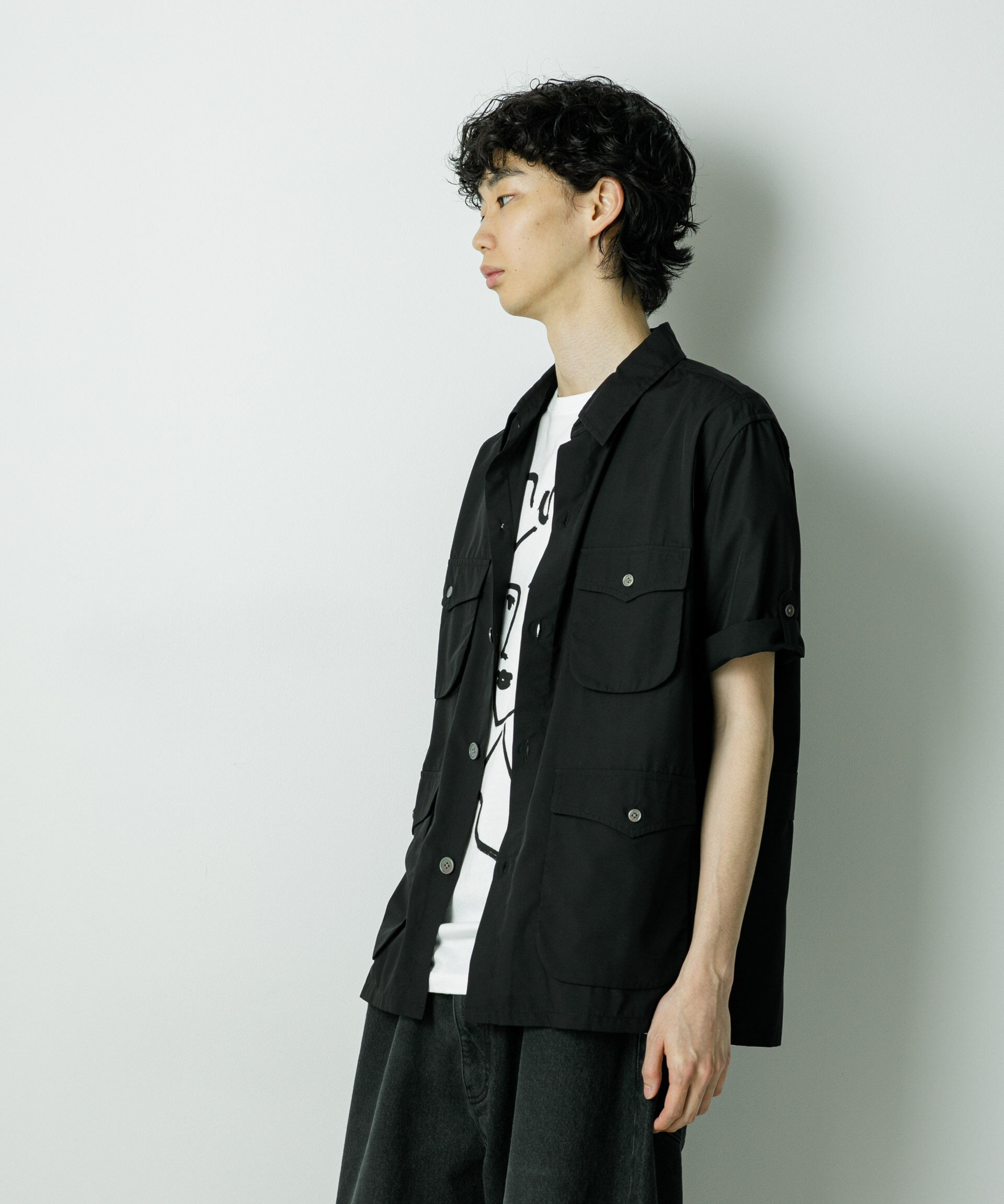 nano･universe「｢HOTEL PALACE｣TRポプリンサファリシャツ」|シャツ・ブラウス|