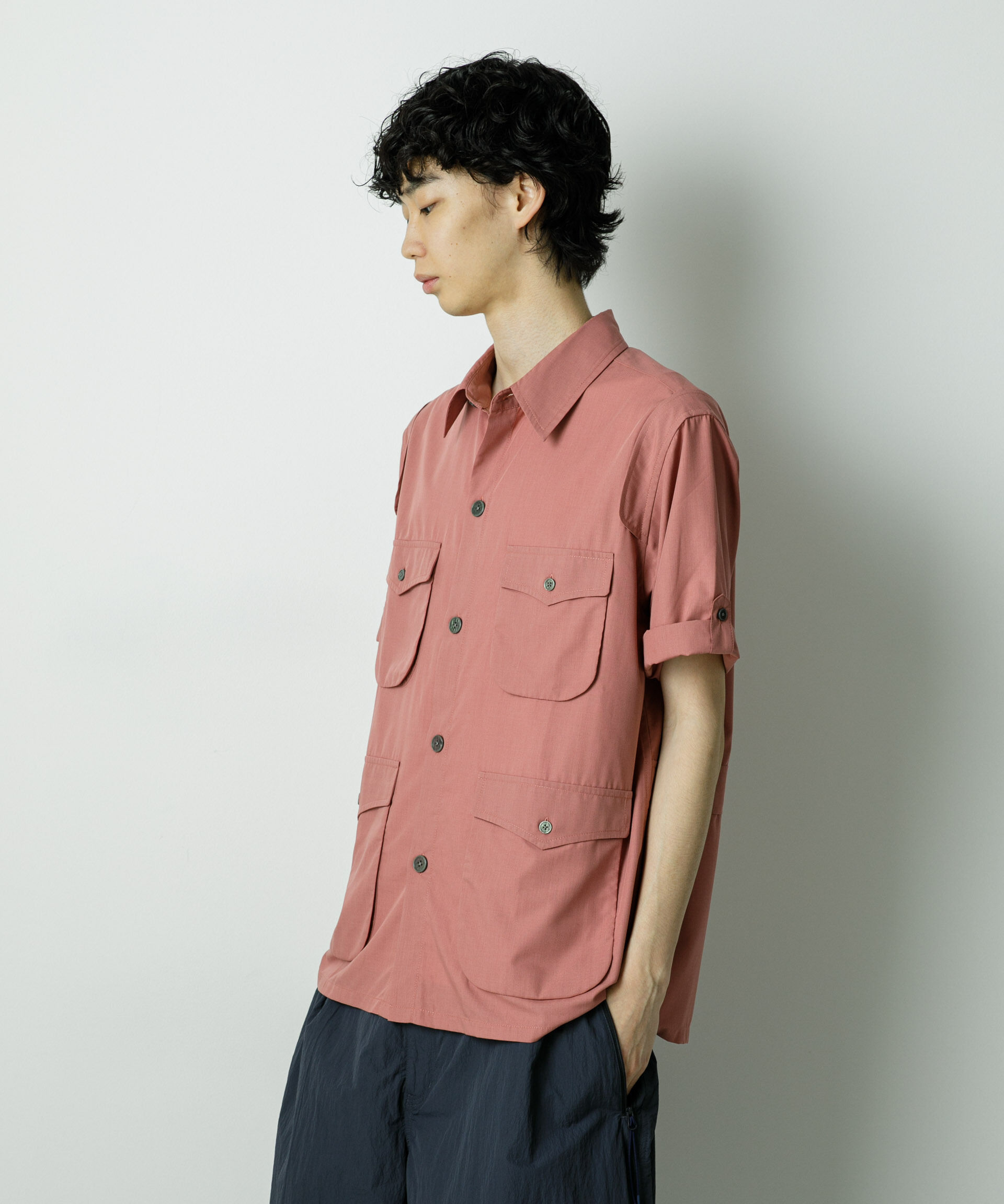 nano･universe「｢HOTEL PALACE｣TRポプリンサファリシャツ」|シャツ・ブラウス|スモーキーピ 4