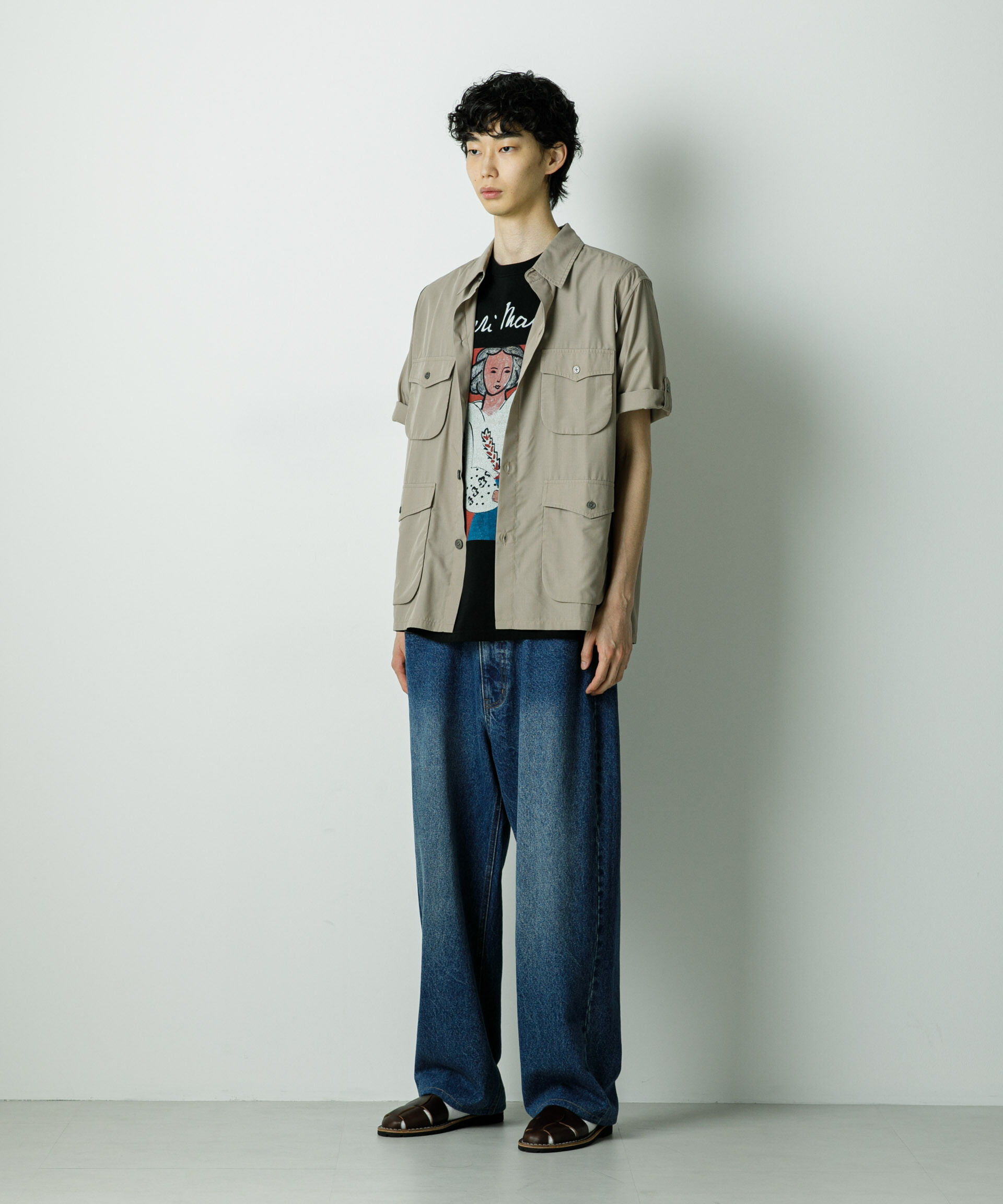 nano･universe「｢HOTEL PALACE｣TRポプリンサファリシャツ」|シャツ・ブラウス|