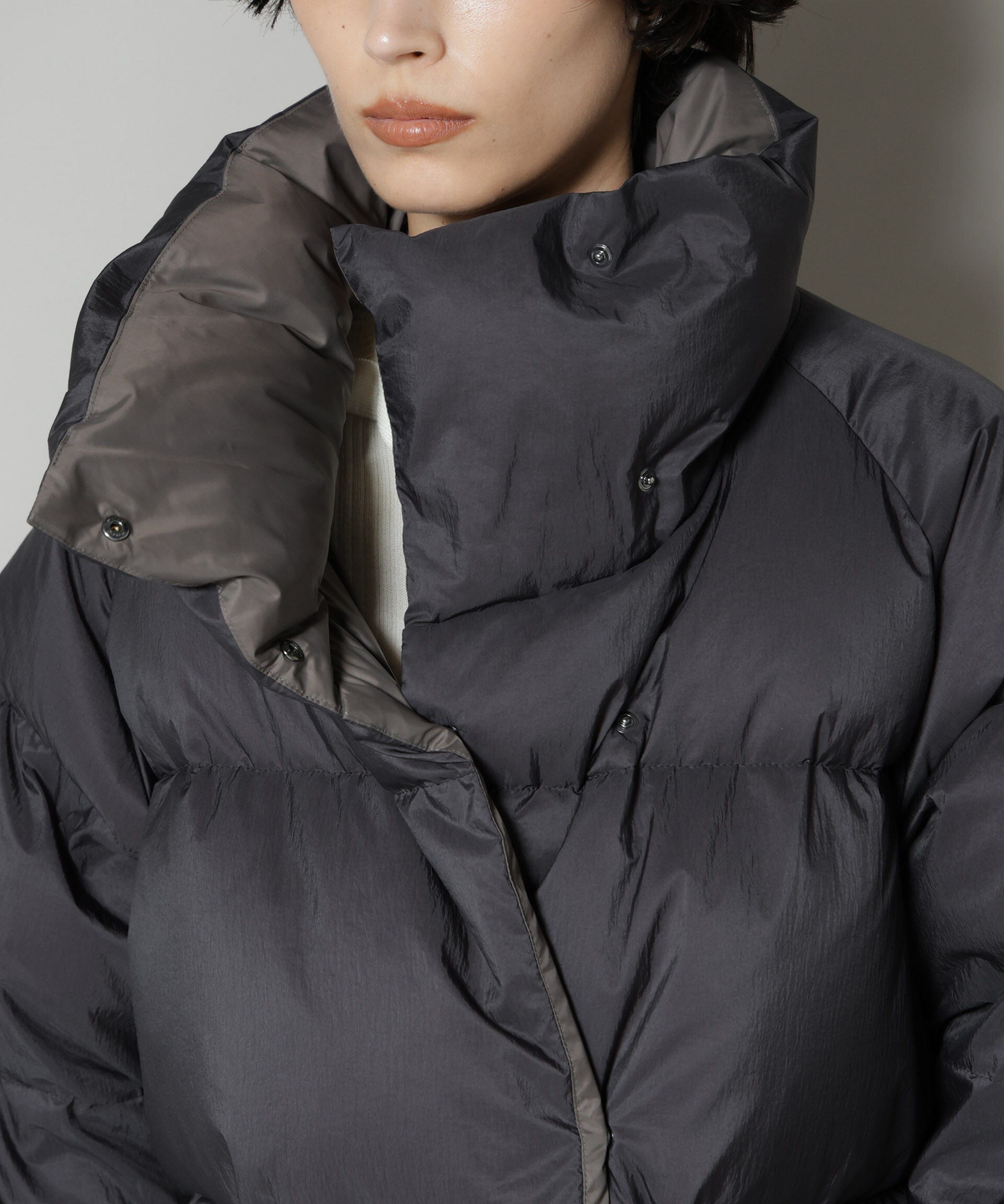 nano･universe「「西川ダウン(R)」バイカラーボリュームダウン」|ダウン|