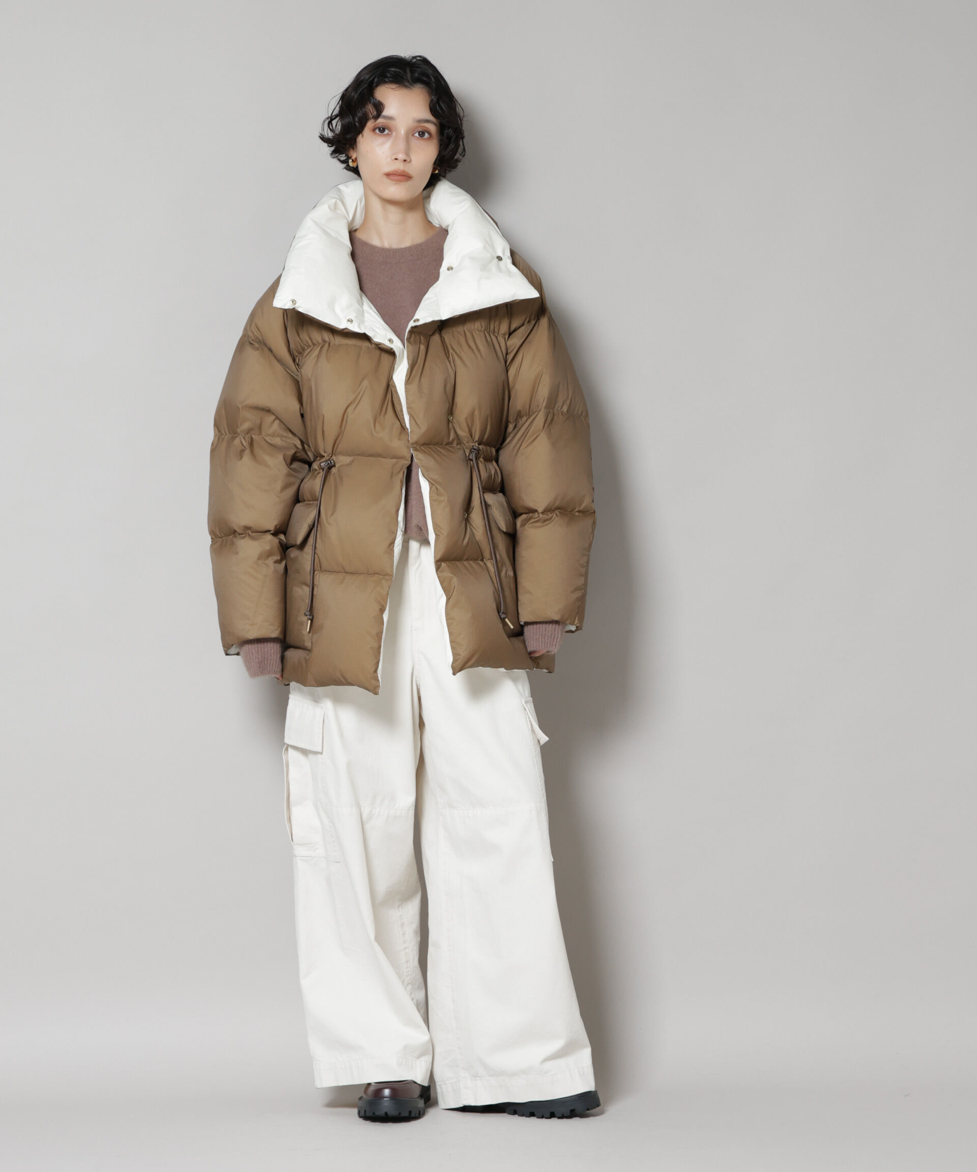 nano･universe「「西川ダウン(R)」バイカラーボリュームダウン」|ダウン|