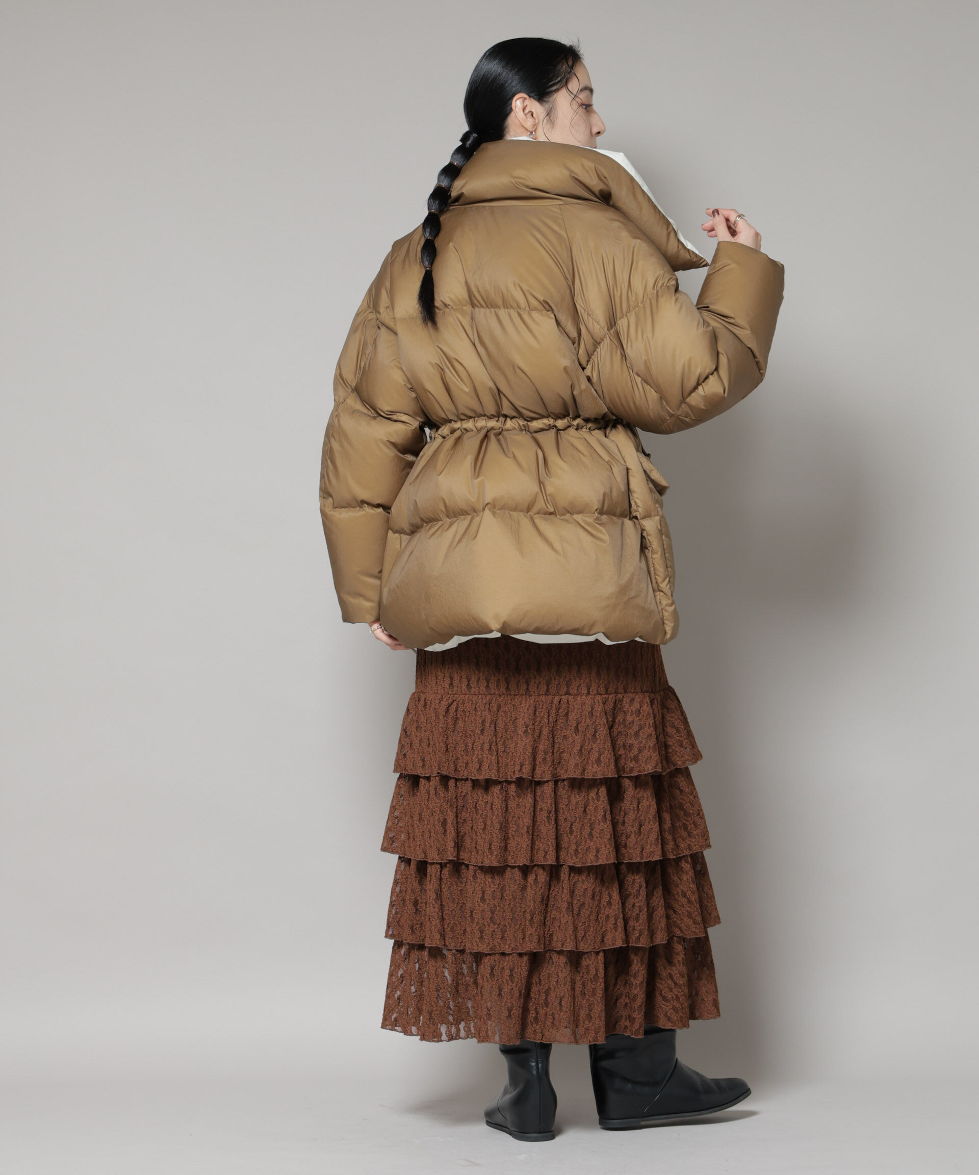 nano･universe「「西川ダウン(R)」バイカラーボリュームダウン」|ダウン|