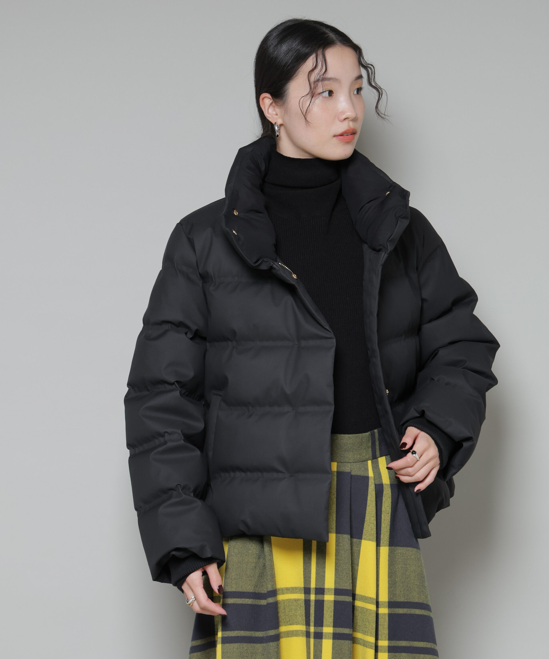 nano･universe「ボリュームネックダウンショートコート」|ダウン|