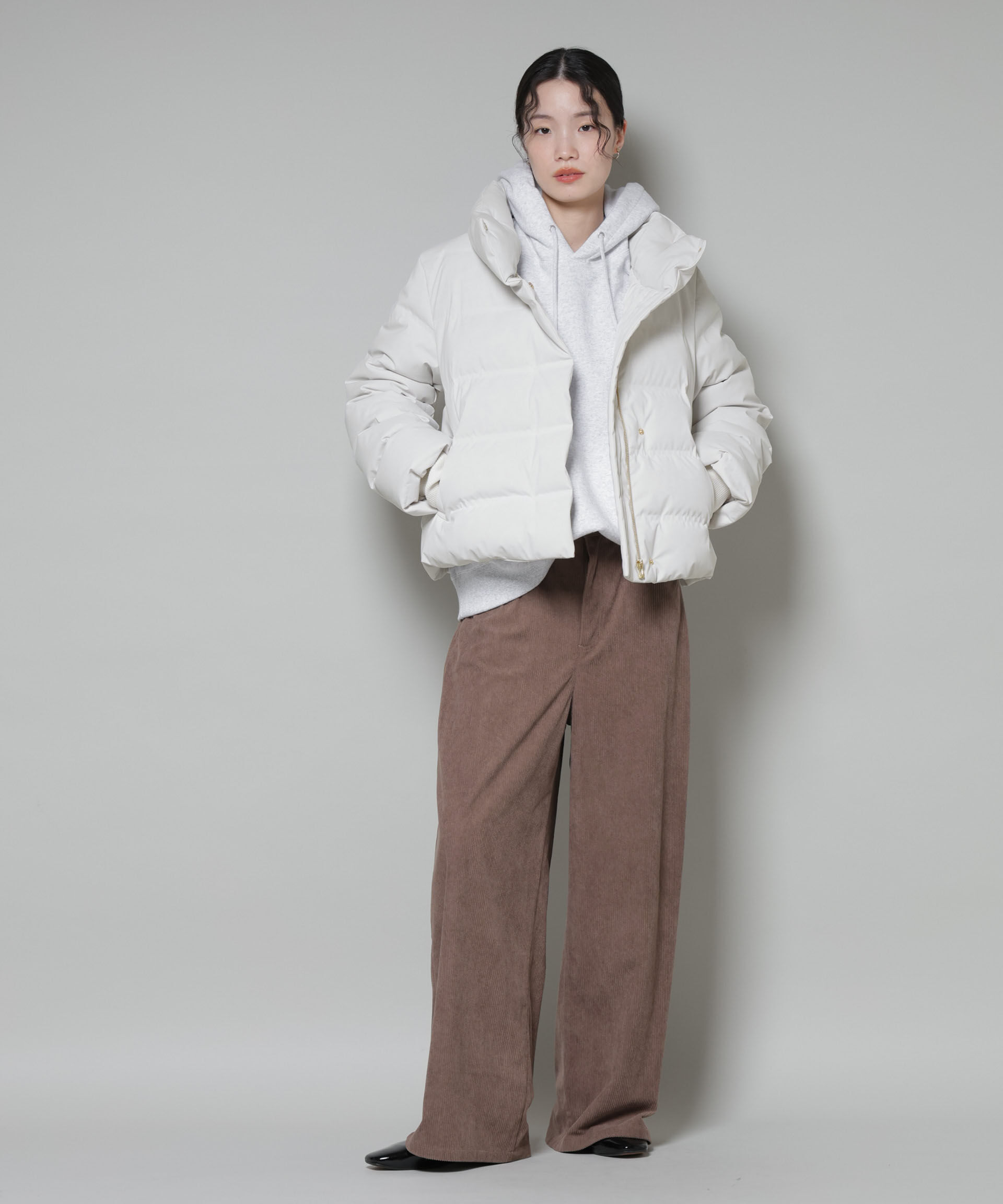 nano･universe「ボリュームネックダウンショートコート」|ダウン|