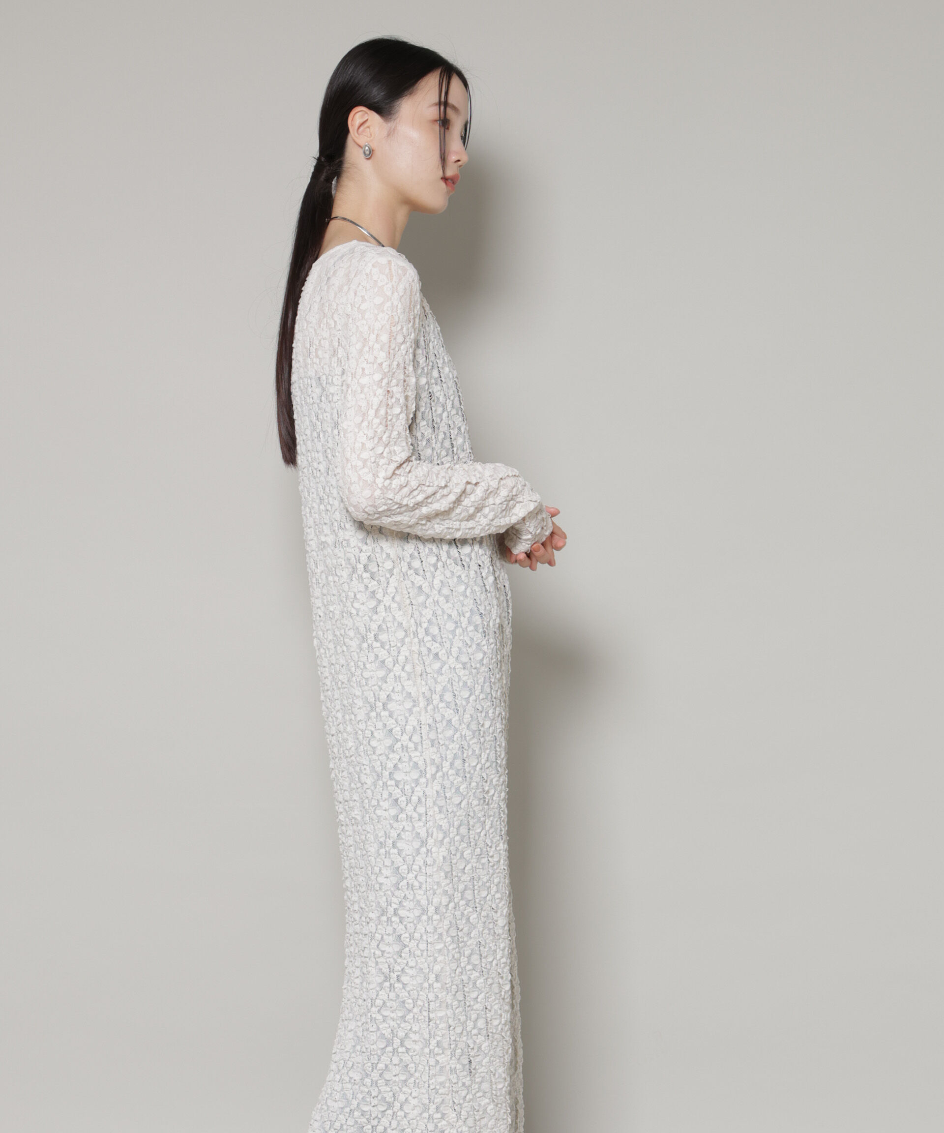 nano･universe「カットレースマキシワンピース」|ワンピース|