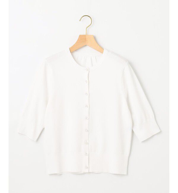 組曲「【5色展開・洗える】MINA半袖 カラーカーディガン」|ニット・セーター|