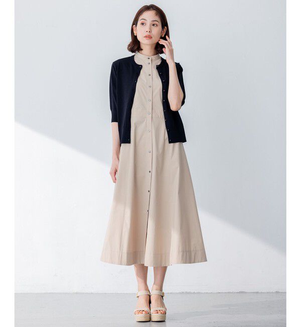 組曲「【5色展開・洗える】MINA半袖 カラーカーディガン」|ニット・セーター|