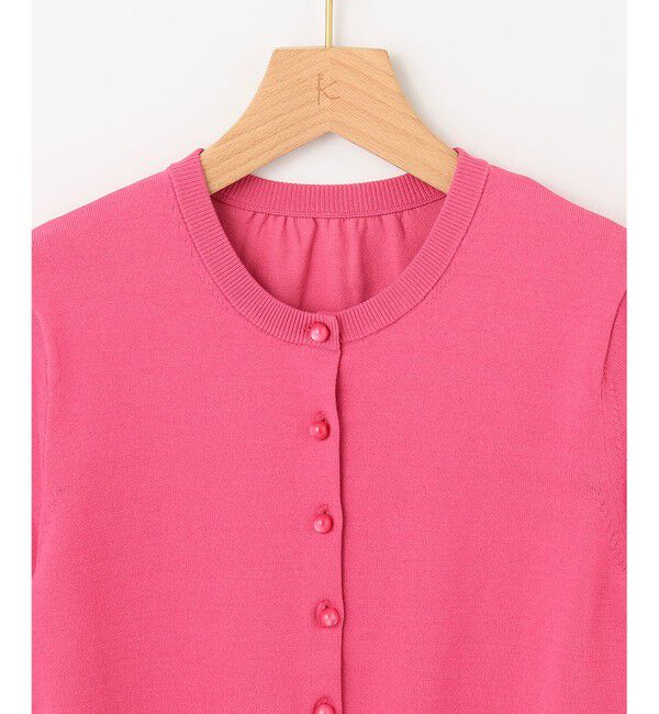 組曲「【5色展開・洗える】MINA半袖 カラーカーディガン」|ニット・セーター|