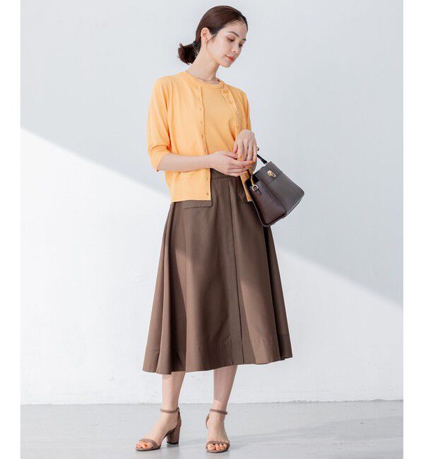 組曲「【5色展開・洗える】MINA半袖 カラーカーディガン」|ニット・セーター|