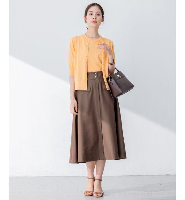 組曲「【5色展開・洗える】MINA半袖 カラーカーディガン」|ニット・セーター|