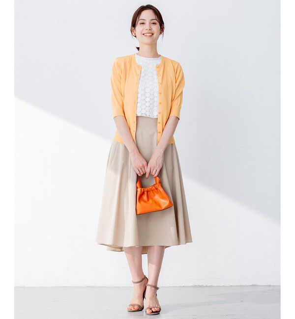 組曲「【5色展開・洗える】MINA半袖 カラーカーディガン」|ニット・セーター|