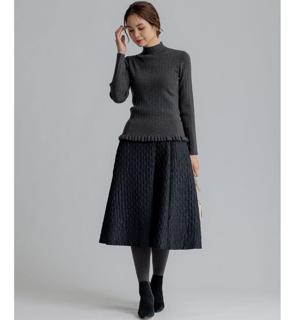 組曲「ジオメトリックフラワージャガード フレアスカート」|スカート|