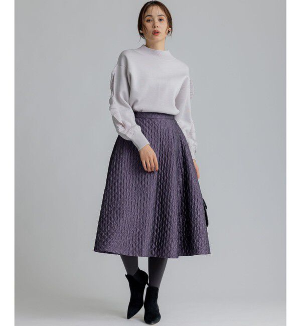 組曲「ジオメトリックフラワージャガード フレアスカート」|スカート|