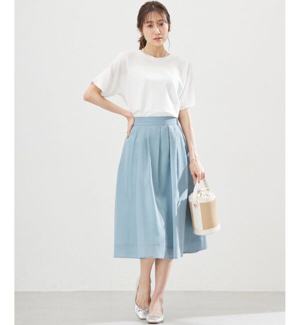 組曲「【WEB限定】メッシュ切り替えドルマン ニット」|ニット・セーター|