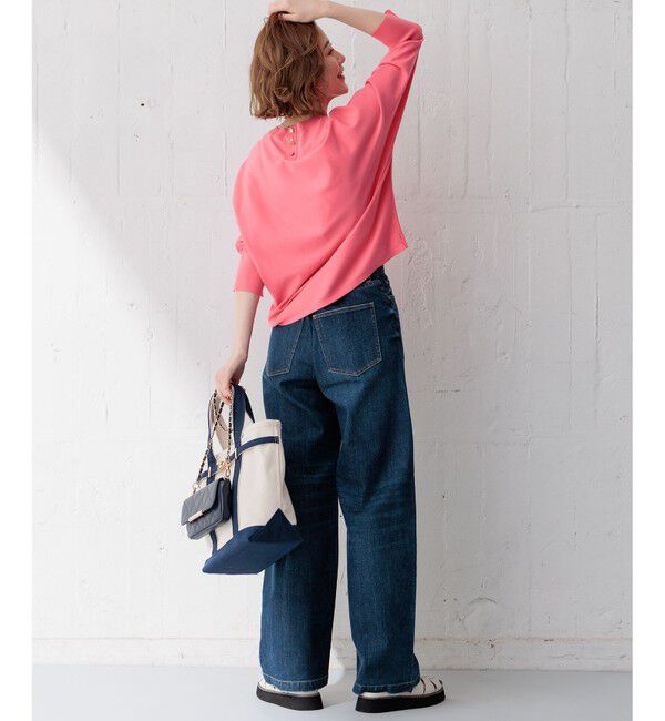 23区「【洗える】コンフォートストレッチ ドルマン ニット」|ニット・セーター|