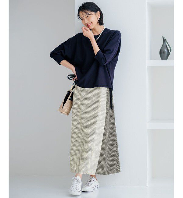23区「【洗える】コンフォートストレッチ ドルマン ニット」|ニット・セーター|