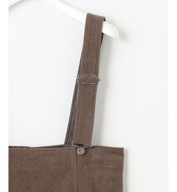 23区「【SLOW/一部店舗限定】ソフトコーデュロイ サロペット スカート」|ジャンパースカート|