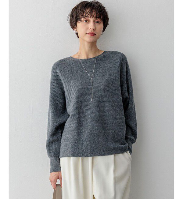 23区「【洗える】ラメウール ドルマンスリーブ ニット」|ニット・セーター|ﾗｲﾄｸﾞﾚ