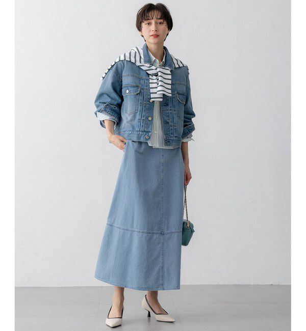 23区「【Oggi3月号掲載/RED CARD TOKYO&times;23区】ショート丈 デニム ジャケット」|デニムジャケット|