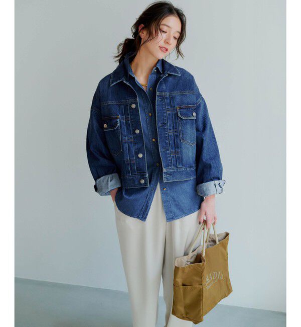 23区「【Oggi3月号掲載/RED CARD TOKYO&times;23区】ショート丈 デニム ジャケット」|デニムジャケット|