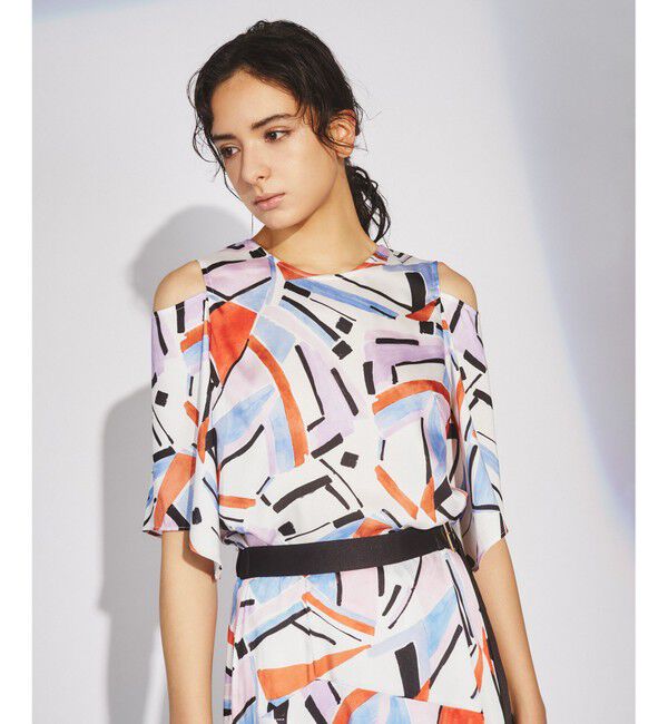  「キカペイントプリントトップ」|シャツ・ブラウス|