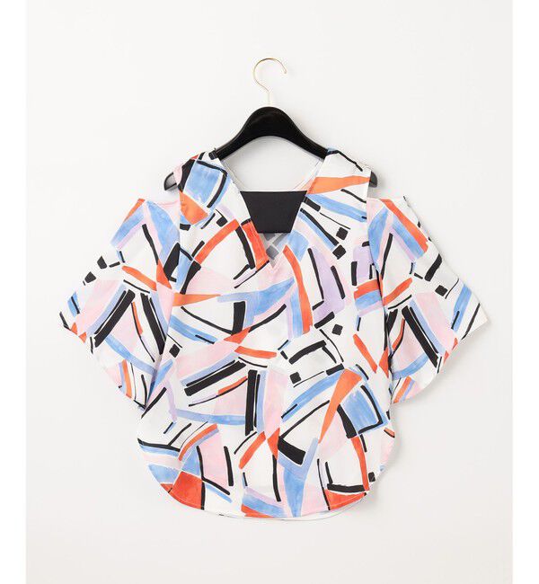  「キカペイントプリントトップ」|シャツ・ブラウス|