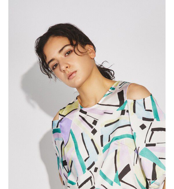  「キカペイントプリントトップ」|シャツ・ブラウス|