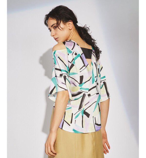  「キカペイントプリントトップ」|シャツ・ブラウス|