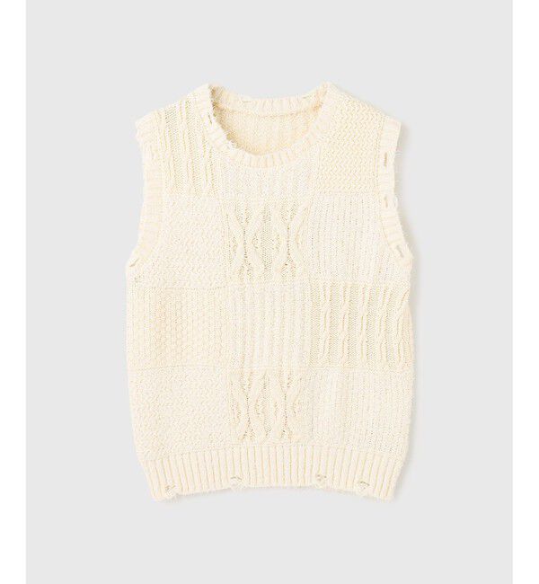 GRACE CONTINENTAL「パッチワークニットトップ」|その他|