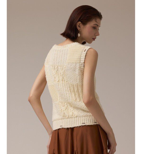 GRACE CONTINENTAL「パッチワークニットトップ」|その他|