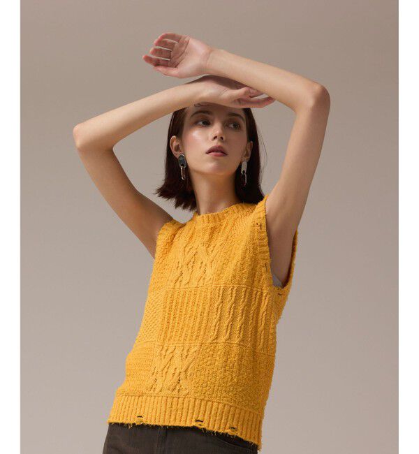 GRACE CONTINENTAL「パッチワークニットトップ」|その他|