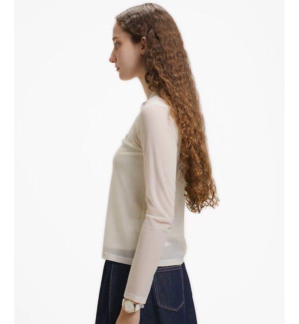 LACOSTE「レイヤードシアートップス キャミソール付き」|Tシャツ・カットソー|