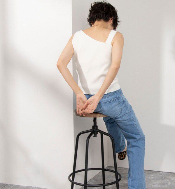 NOLLEY'S「◇【WEB限定】アシンメトリーカップ付きタンクトップ」|タンクトップ|