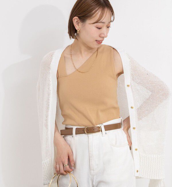 NOLLEY'S「◇【WEB限定】アシンメトリーカップ付きタンクトップ」|タンクトップ|