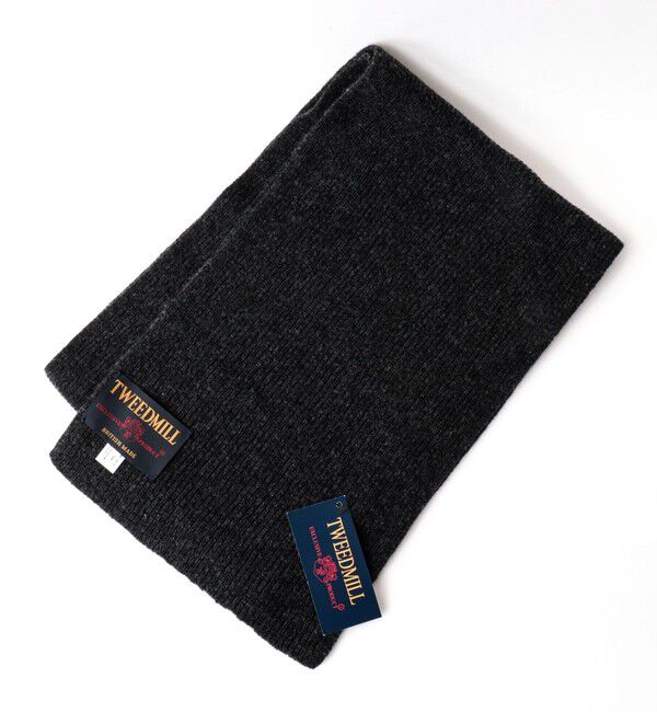 NOLLEY'S goodman「【TWEEDMILL/ツイードミル】別注ウールリブマフラー25」|マフラー|チャコールグレー