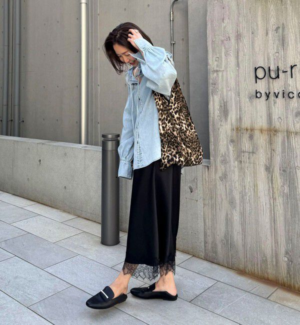 grace grace「【grace grace/グラスグラス】レオパードトリアンゴロバッグ」|エコバッグ|