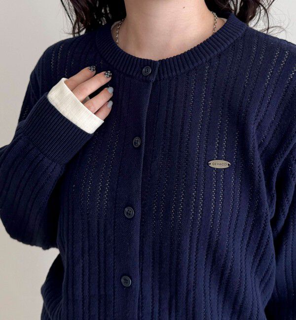fredy emue「【GEVACO/ゲバコ】カットソーインナー付きカーディガン」|カーディガン|