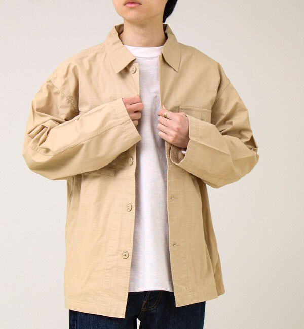 GLOSTER「【デニム/リップストップ】ミリタリーオーバーシャツ」|シャツ・ブラウス|