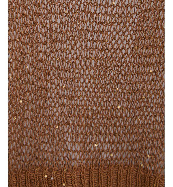 SALON adam et rope'「ギマコットンスパンコールベスト/タンク」|ベスト・ジレ|