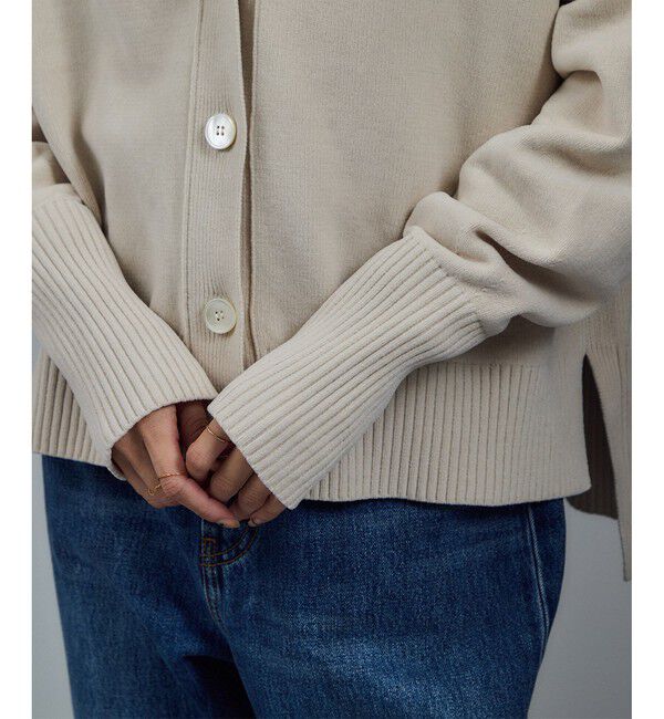 SALON adam et rope'「Vネックカーディガン-CreamyCotton /クリーミーコットン-」|カーディガン|