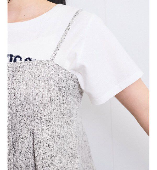 VIS「【洗える】アシンメトリーキャミビスチェ」|キャミソール|