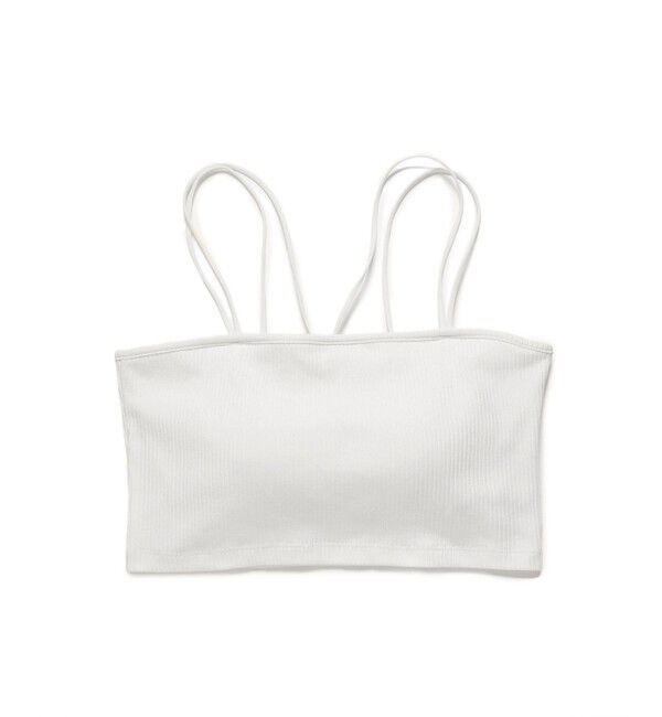 VIS「【選べる着丈】カップ付きWストラップキャミソール【洗える】」|キャミソール|