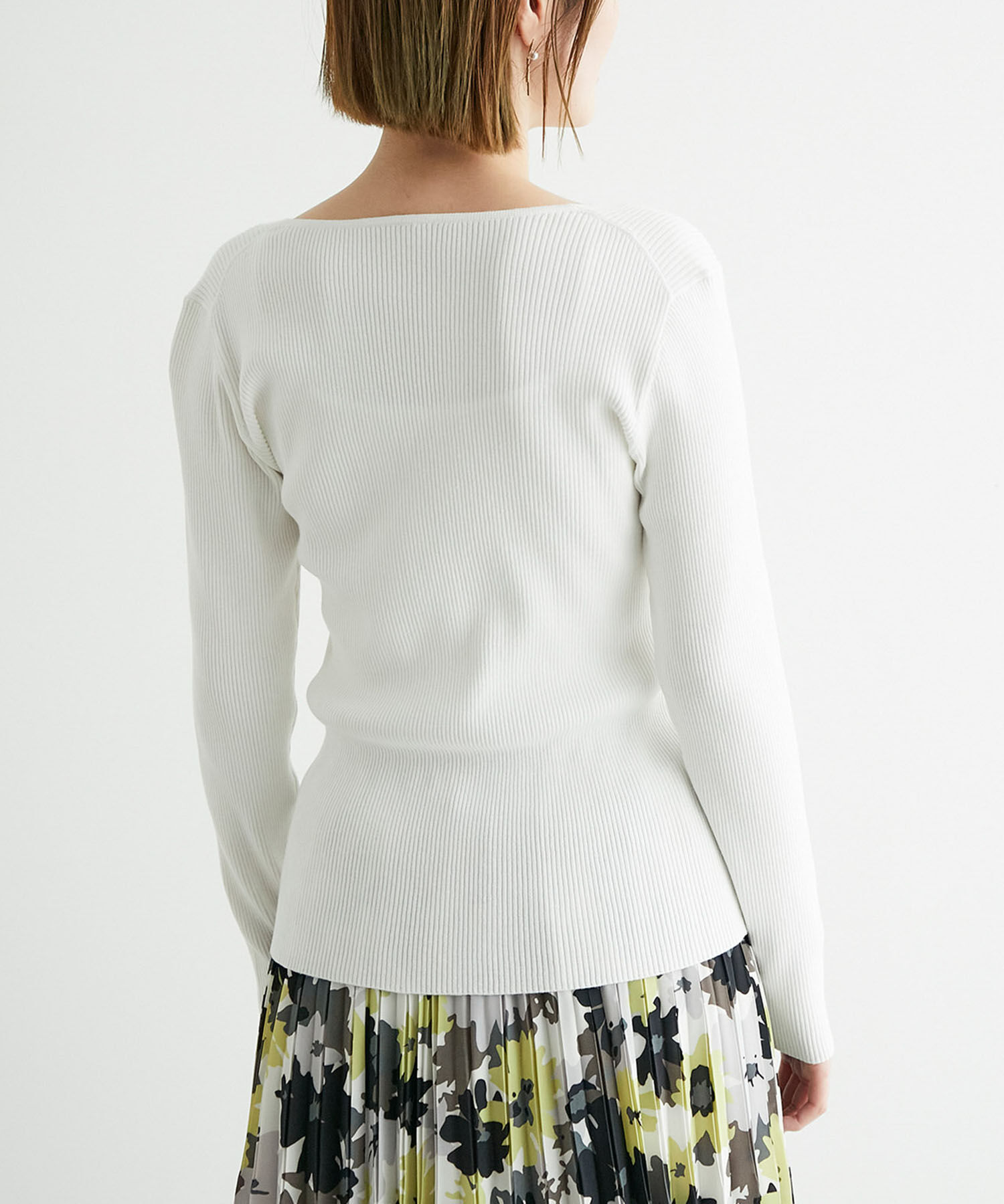 Rope&rsquo;Picnic「制菌加工/スリットネックニットプルオーバー」|ニット・セーター|