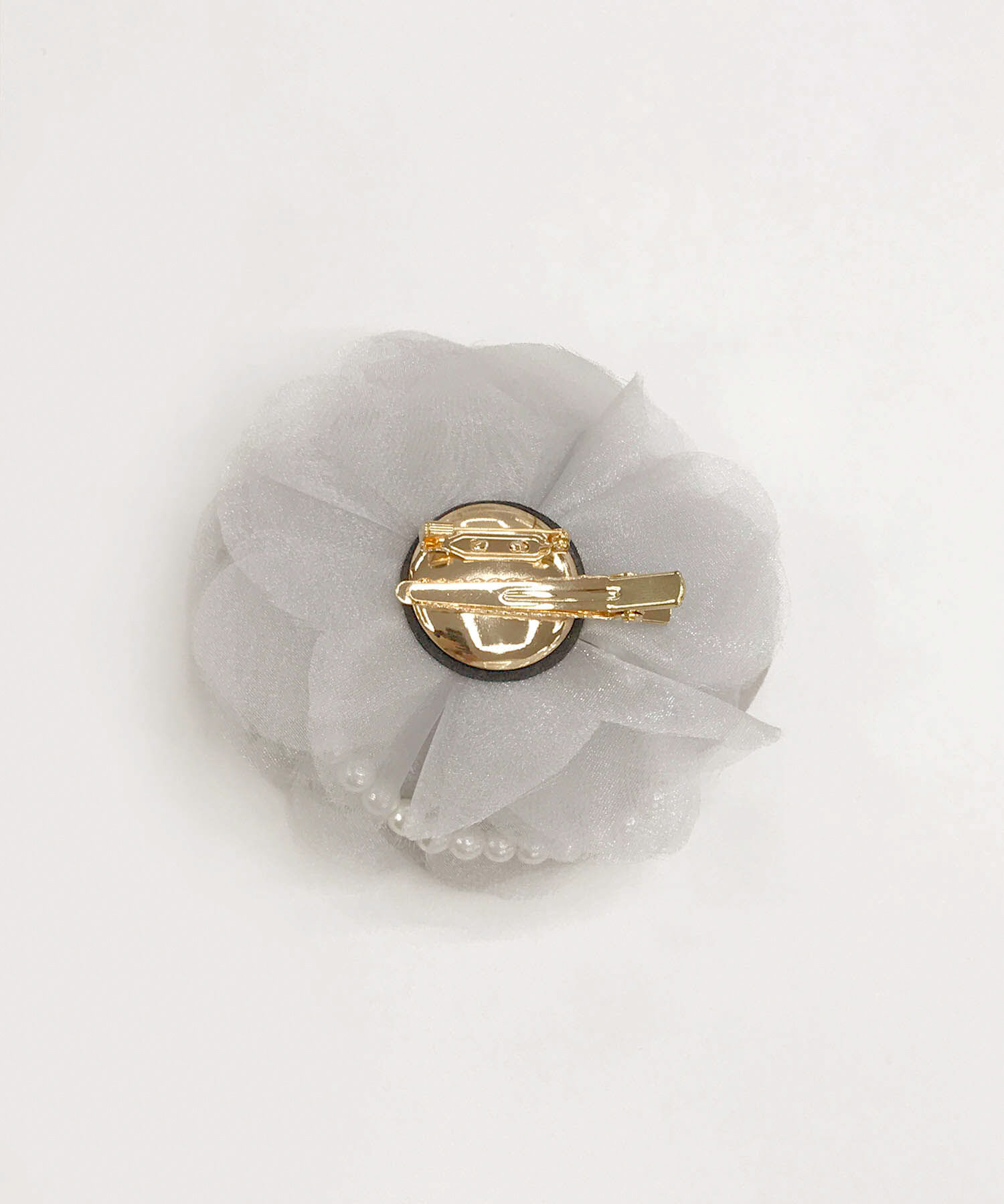 ROPE PICNIC PASSAGE「パールラインコンビフラワーコサージュ」|ブローチ・コサージュ|