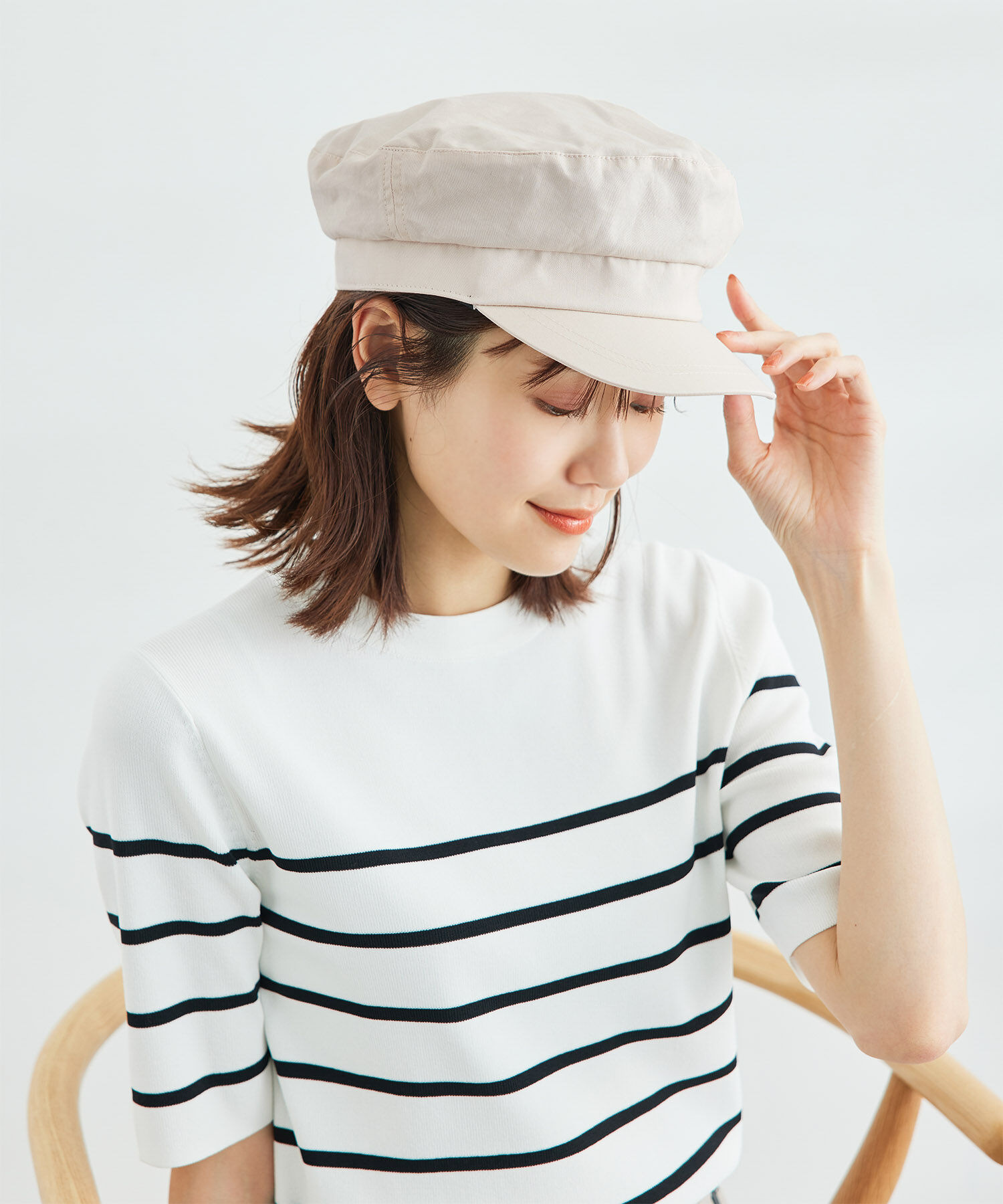 ROPE PICNIC PASSAGE「リサイクルコットンマリンキャスケット」|キャップ・キャスケット|キナリ(16)