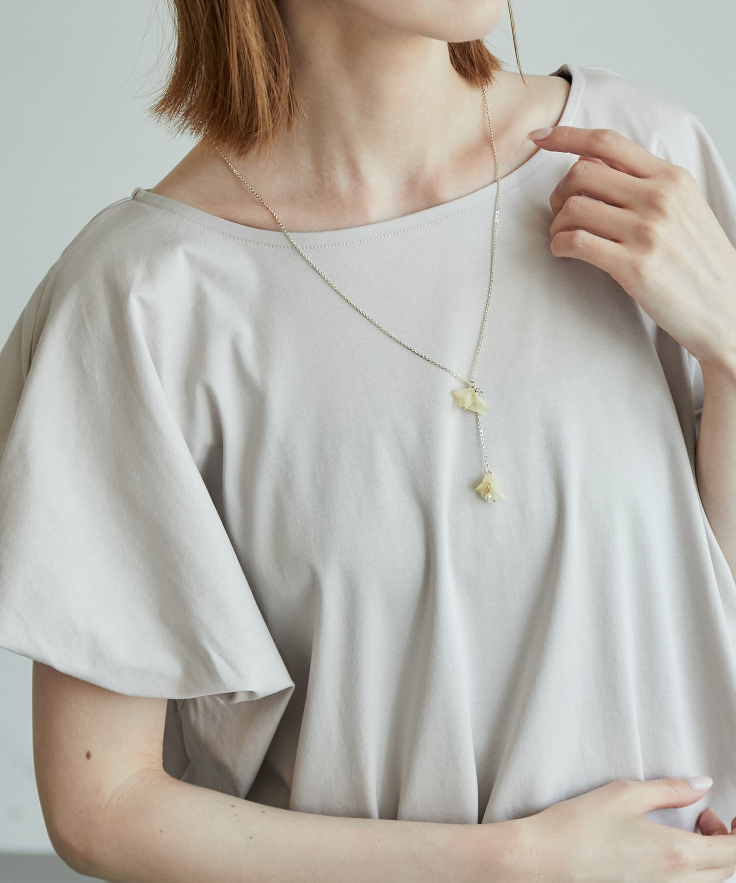 ROPE PICNIC PASSAGE「fish scales flower ネックレス」|ネックレス|