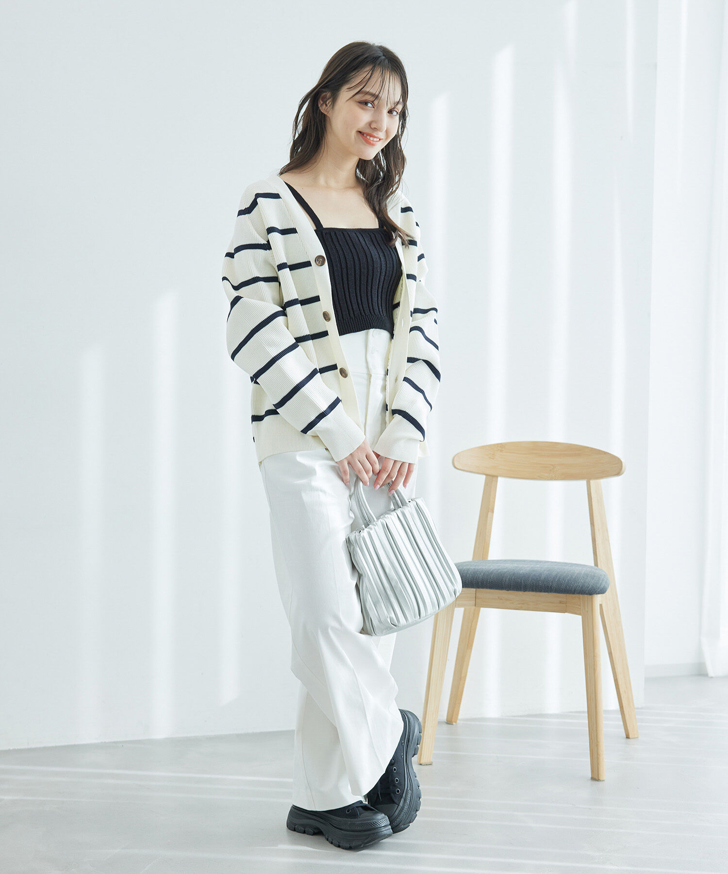 Rope&rsquo;Picnic「ラメ畔ニットビスチェ」|ベスト・ジレ|